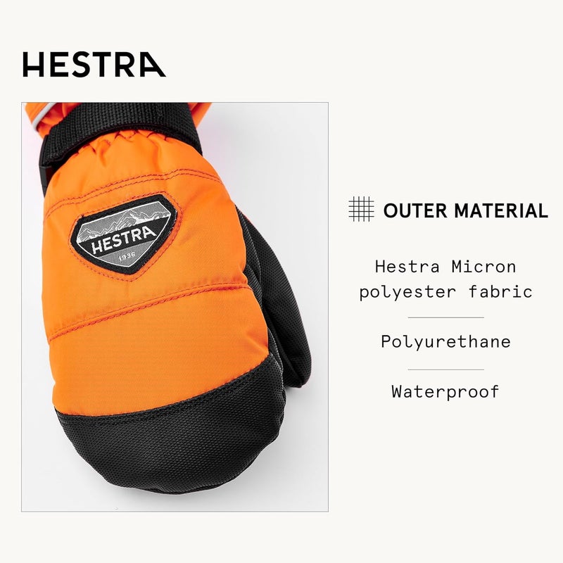 Hestra CZone Junior Mitt (Youth 2-13yrs) I Waterproof, Insulated Kids Mitten for Skiing, Snowboarding or Playing in The Snow - Image 3